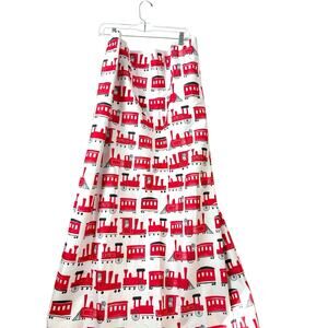 2-Waverly Kids Express Train Red White Blackout Window Curtain Panels 42 "x 84"